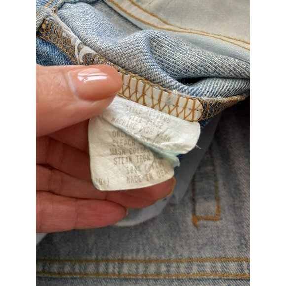 Vintage Perry Ellis America Mens Light Blue Cotton5-Pocket Jeans Size 35X32 - Picture 5 of 10